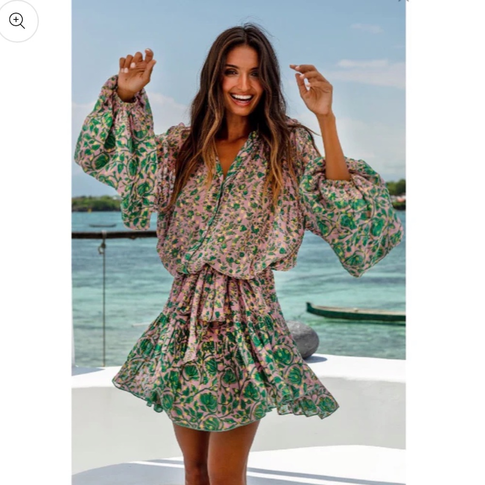 NWT Miss June Paris Cordelia floral dress, size M-L